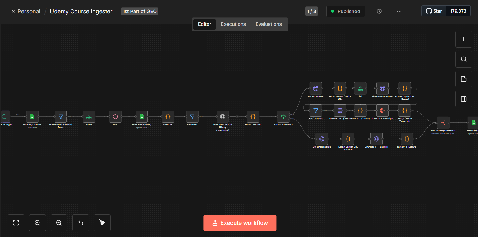 Udemy Course Ingester